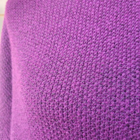 Nine West Plus Purple Turtleneck Sweater 221460 Solid Ribbed Trim - Picture 5 of 14